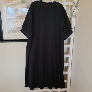 Who What Wear Black Midi Dress